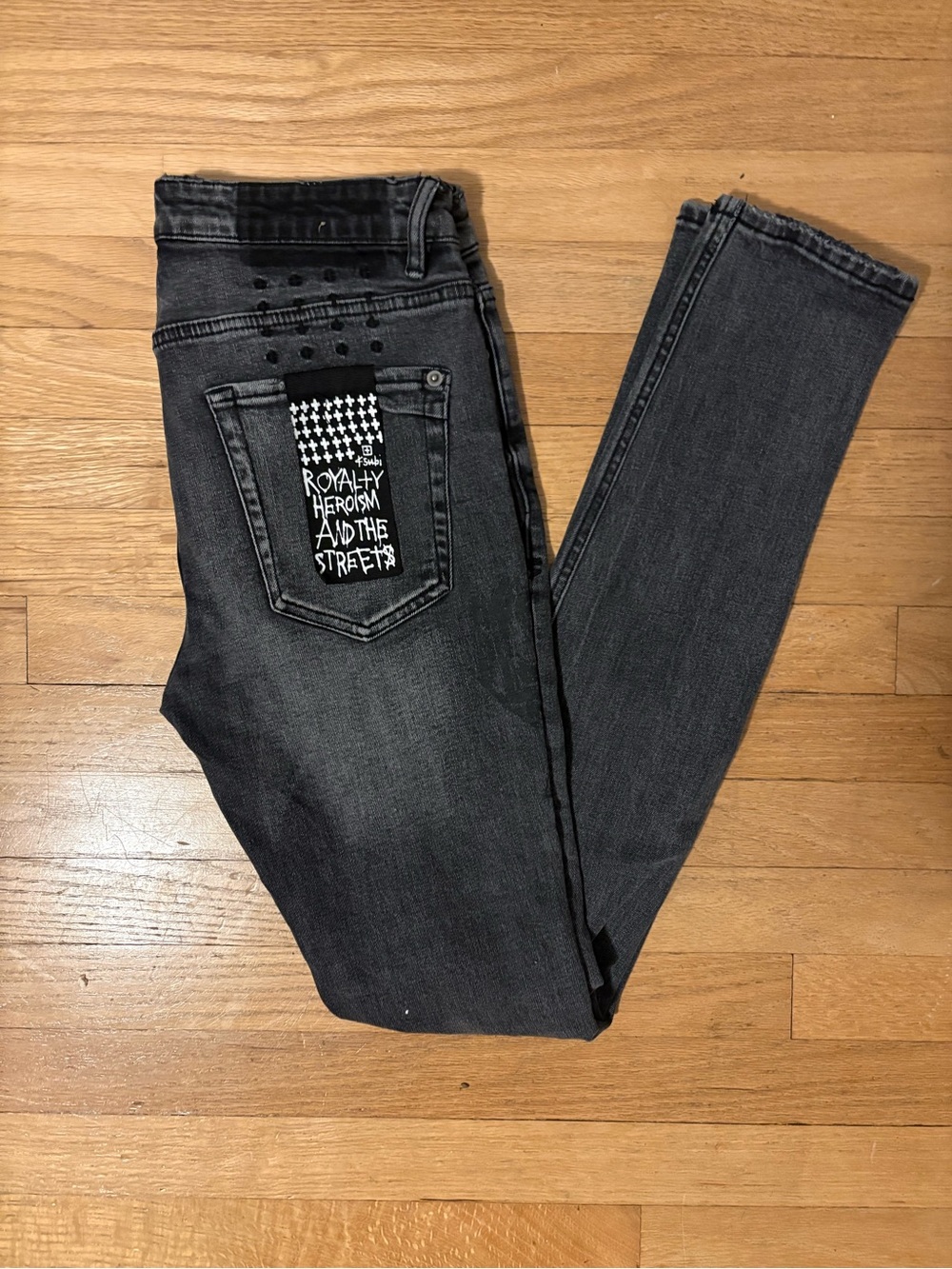 Authentic dark grey ksubi van winkle jeans